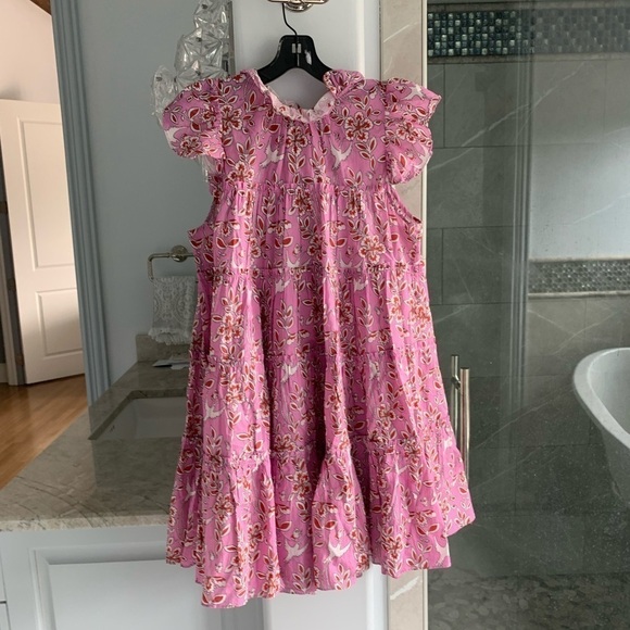 RHODE Tiffany Ruffled Tiered Cotton Mini Babydoll Dress - Picture 9 of 13